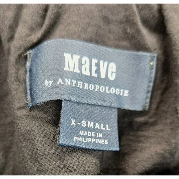 Navy Blue Skirt Mini Broomstick Tiered XS Elastic Waist Cowgirl Anthropologie - Picture 8 of 11